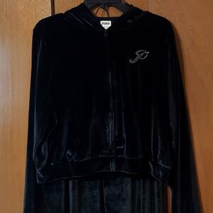 Victoria Secret 2pc Blk Velour Set